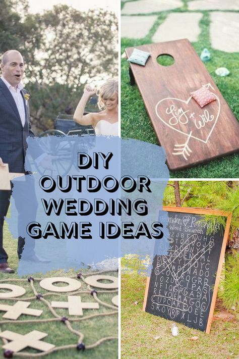 Best Outdoor Wedding Games + Fun Confetti Cannons - Fun Party Pop Movie Night Picnic, Outdoor Wedding Activities, Yard Games For Adults, Adding Games, Summer Yard Games, Diy Wedding Games, Yard Games Wedding, Wedding Yard Games, Punch Bar