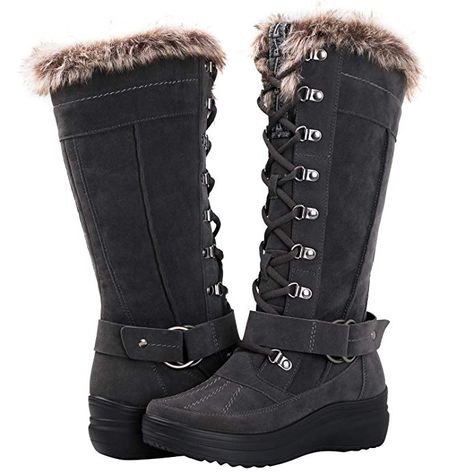 Globalwin Women's 1827 Grey Fashion Snow Boots 7.5M Fashion Snow Boots, Warm Winter Fashion, Knee High Sandals, Orthopedic Doctor, Boots Comfortable, Winter Fashion Boots, Fashionable Snow Boots, Snow Boots Women, Winter Snow Boots