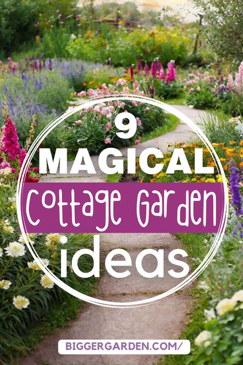 Enhancing The Charm Of Cottage Gardens With These 9 Ideas to Make Your Garden More Beautiful and Cozy. Backyard Garden Ideas Flowers, Natural Landscape Ideas, Large Cottage Garden, Cottage Style Garden, Country Garden Ideas, Cottage Garden Ideas, Cottage Garden Design Layout, Small English Garden, Cottage Gardens