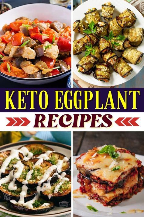 Try these keto eggplant recipes for healthy, low-carb dinners! From classic eggplant parmesan to lasagna, you'll flip for these easy dishes. Keto Eggplant Recipes, Eggplant Bites, Oven Baked Eggplant, Eggplant Recipes Healthy, Keto Eggplant, Roasted Eggplant Dip, Crispy Eggplant, Alpha Gal, Vegan Low Carb