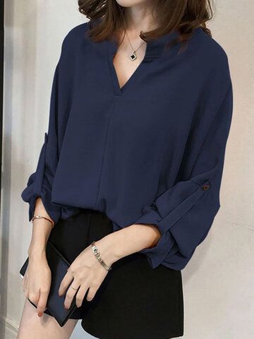 Blue Top Outfit, Dark Blue Blouse, Navy Blue Blouse, Blue Army, Navy Blue Shirts, Navy Blue Top, Navy Blouse, Blouse Outfit, Edgy Outfits