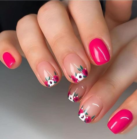 Nagellack Trends, Flower Nail Designs, Easy Nails, Her Nails, Floral Nails, Minimalist Nails, Fancy Nails, Chic Nails, Flower Nails