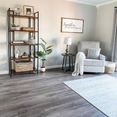 Grey Wood Floors Living Room, Grey Flooring Living Room, Grey Laminate Flooring, Living Room Wood Floor, Grey Wood Floors, Gray Tones, Inspire Me Home Decor, Grey Flooring, Grain Texture