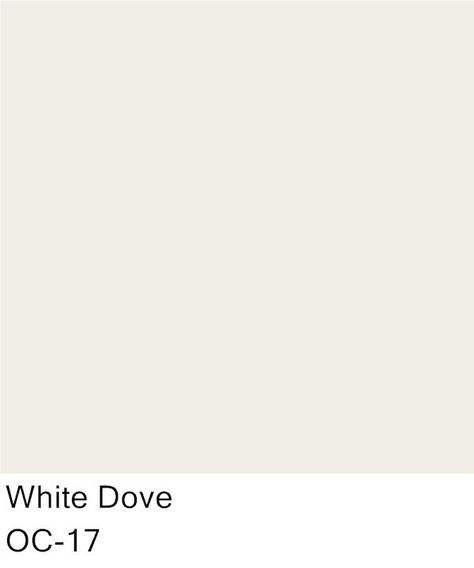 Trim Color for both bathrooms (including shelving, baseboards, doors and door trim) for both bathrooms    Benjamin Moore White Dove - Trim White Dove Paint, White Dove Benjamin Moore, Dove Painting, White Paint Color, Madeline Stuart, Trendy Kitchen Colors, Interior Paint Colors Schemes, Benjamin Moore White, Best White Paint