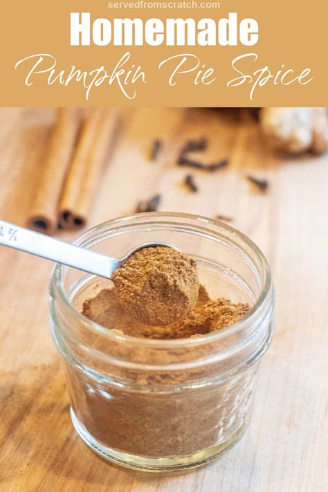 Skip the store-bought! With just a few simple ingredients, you can make your own Homemade Pumpkin Pie Spice from scratch to add to all of your favorite fall-spiced recipes! Make Pumpkin Pie Spice, Homemade Pumpkin Pie Spice, Pumpkin Pie Spice Recipe, Pie Spice Recipe, Pumpkin Spice Recipe, Slow Cooker Pumpkin, Homemade Pumpkin Pie, Seasoning Blends, Pumpkin Spice Cake