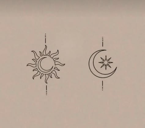 Sun And Moon Corresponding Tattoo, Sun Moon Star Tattoos, Sun With Clouds Tattoo, Sun Moon Rising Tattoo, Sun Moon Tattoo Design, Sun Moon Stars Tattoo, Moon And Sun Tattoo, Sun And Moon Tattoo Matching, Tatuaje Studio Ghibli