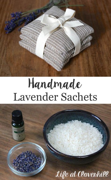 Using a few simple supplies, you can create lovely Handmade Lavender Sachets as gifts. They're great for use in linen cupboards, drawers and closets. Lavender Crafts, Linen Cupboard, Creative Diy Gifts, Scented Sachets, Lavender Bags, Easy Diy Gifts, Cadeau Diy, Lavender Sachets, Handmade Christmas Gifts