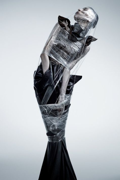 Of Course Rick Owens Has Existential Breakdowns Over Jackets Fabien Baron, Interview Magazine, Ange Demon, Straight Jacket, Photoshoot Concept, Plastic Wrap, Mode Inspiration, Photography Inspo, Fashion Editorial