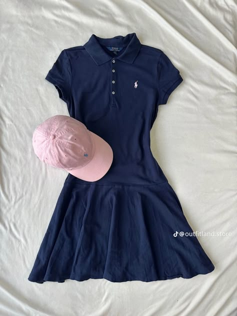 Polo Dress Outfit, Fame Clothes, Playful Aesthetic, Dress Aesthetic, Ralph Lauren Outfits, Tennis Clothes, Fashion Design Clothes, Really Cute Outfits, Polo Dress