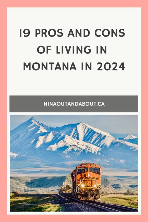 Have you thought about moving to Montana this year? Check out this list of pros and cons of living in Montana before you make this big decision! Moving To Montana, Living In Montana, Miles City Montana, Montana Aesthetic, Montana Living, Bucket List Usa, Usa Road Trips, Travel Destinations Usa, Montana Homes