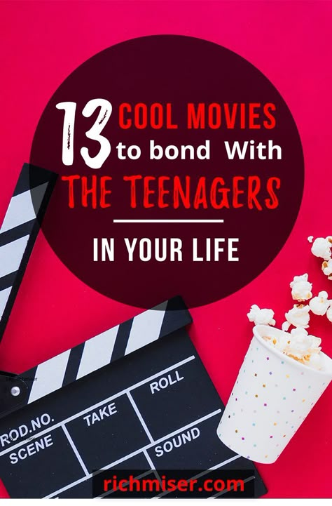 13 Cool Movies to Bond With the Teenagers in Your Life. parenting teens boys, parenting teenage daughters, parenting teens humor, parenting teens funny, parenting teens positive, parenting teens movies. Quality time with kids. quality time with family. parenting teenager tips. nexflix bonding bonding activities. quality time on a budget. parenting teens on a budget. #qualitytime #netflix #hulu #amazonprime #parentingteenshumor #therichmiser Funny Family Movies, Quality Time With Kids, Parenting Teens Humor, Parenting Teen Boy, Top Movies To Watch, Cool Movies, Quality Time With Family, Movies For Boys, Teens Movies