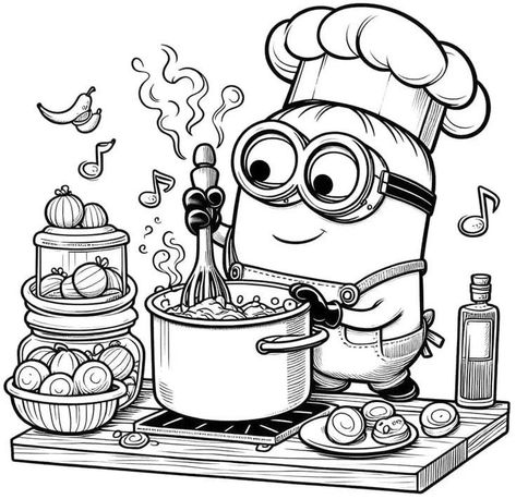 Kids Colouring Printables, Minion Coloring Pages, Minions Coloring Pages, Free Adult Coloring Pages, Colouring Printables, Easy Coloring Pages, Cartoon Coloring Pages, Disney Coloring Pages, Mandala Coloring Pages