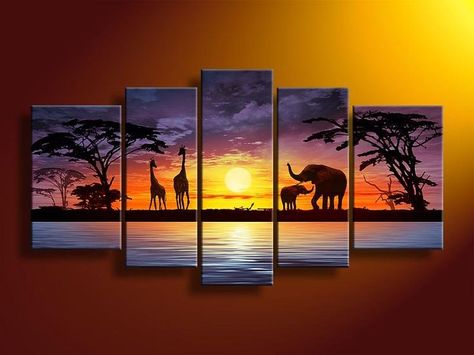 Hand Painted Wall Art, Art Deco Home, Canvas Ideas, Giraffes, Abstract Oil, Oil Painting Abstract, Oil Painting Landscape, Modern Art Abstract, Banksy