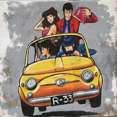 Lupin 3, Cartoons 80s 90s, Lupin The 3rd, Lupin The Third, Diamond City, City Background, Lupin Iii, City Hunter, Car Illustration