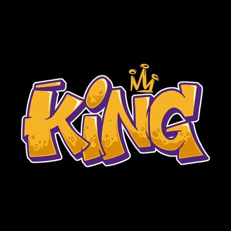 King Typography, Graffiti Logo Design, Graffiti King, Alphabet Graffiti, Logo Basketball, Graffiti Logo, Graffiti Words, Graffiti Lettering Fonts, Image Swag