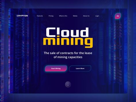 Cloud Mining Platform Crypto Website Design, Crypto Design, Free Cloud, Cloud Mining, Website Design Layout, Web Designs, Website Design Inspiration, Design Board, Favorite Pins