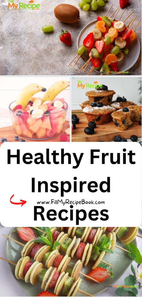 Healthy Fruit Inspired Recipes ideas to create. Homemade easy desserts, breakfast, or brunch kids will love for meals or snacks. Healthy Fruit Recipes Snack Ideas, Fruit For Breakfast Ideas, Brunch Fruit Ideas, Fruit For Brunch, Homemade Easy Desserts, Brunch Easy Recipes, Fruit Breakfast Recipes, Fruit Breakfast Ideas, Greek Yogurt Fruit Dip