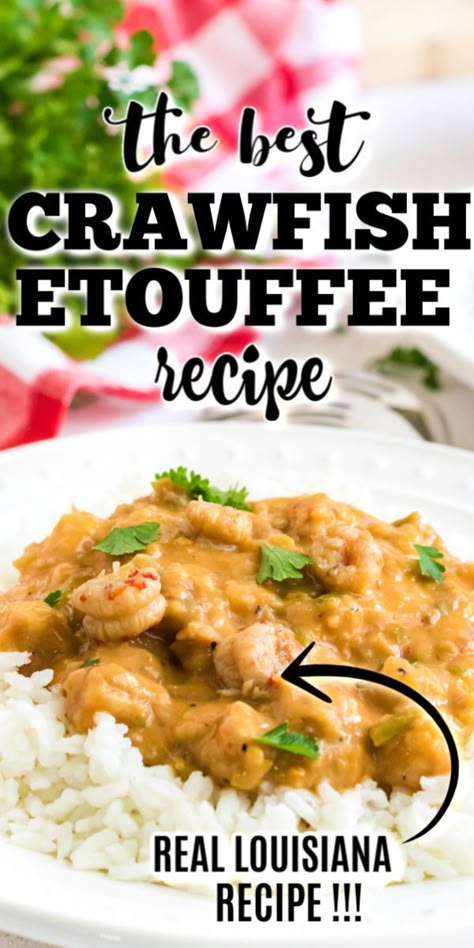 Crawfish Etoufee Recipe, Etoufee Recipe, Crawfish Etouffee Recipe, Crawfish Etoufee, Etouffee Recipe, Crawfish Recipes, Crawfish Etouffee, Louisiana Crawfish, Louisiana Style