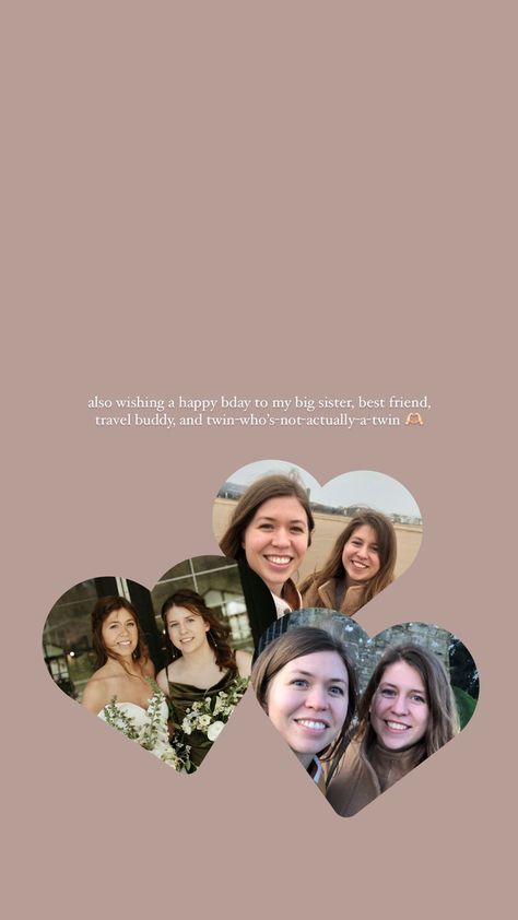 #bestfriend #instaedit #heartemoji Twin Sister Birthday Wishes, Birthday Wishes For Twins Sisters, Birthday Wishes For Big Sister, Birthday Wishes For Twins, Instagram Story App, Birthday Wishes For Sister, Birthday Wishes For Myself, Birthday Captions, Happy Birthday Quotes