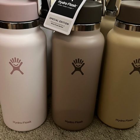 Have the limited hydro flasks from Whole Foods. Big Hydro Flask, Neutral Hydroflask, Limited Edition Hydro Flask, Whole Foods Hydro Flask, Oat Hydroflask, Tan Hydroflask, Beige Hydroflask, Brown Hydro Flask, Aesthetic Hydro Flask