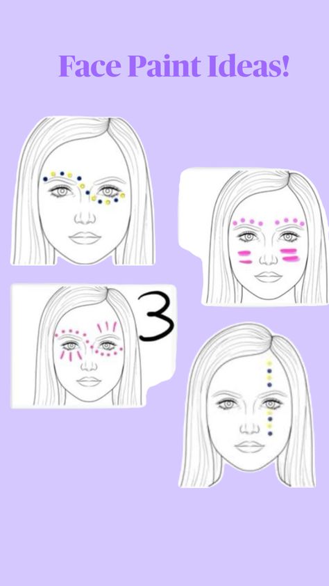 Football game face paint inspo templates Game Day Face Paint Cheer, Football Game Face Paint, School Spirit Face Paint, Game Face Paint, Football Face Paint, Football Makeup, Job Corps, Football Paintings, Pep Club