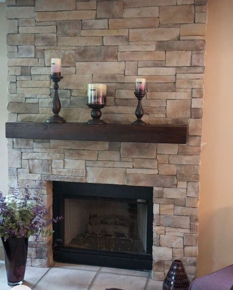 Gas Fireplace Wall, Flat Fireplace, Home Ventilation, Stone Fireplace Decor, Veneer Fireplace, Curved Fireplace, Stone Veneer Fireplace, Stone Fireplace Designs, Stone Fireplace Wall