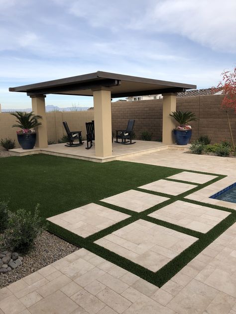 Quincho Backyard Garden Landscape, Modern Backyard, Outdoor Gardens Design, Backyard Patio Designs, Terrace Garden, Artificial Grass, Small Backyard Landscaping, Camping Ideas, Outdoor Rooms