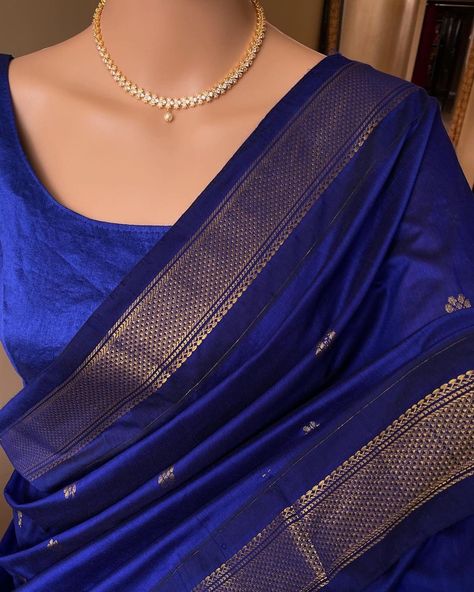 Our best seller is back in stock!! Www.thejacouture.in > Full Butta Traditional cotton silk saree > Pepsi blue cotton silk saree. . Saree Description: Pepsi blue cotton silk saree with contrast zari border and butta all over. Comes with running blouse. Saree height: 46 inches. Saree length: 5.5 meters. Blouse : 80cm Care: Normal wash. priced: 1550/- INR Shipping: We ship worldwide. Delivery time Duration: * Domestic in 4 to 6 working days. * International in 10 to 15 days Courier pa... Pepsi Blue, Blue Silk Saree, Simple Saree Designs, New Saree Designs, Traditional Silk Saree, New Saree Blouse Designs, Lehenga Designs Simple, Cotton Saree Designs, Fancy Sarees Party Wear