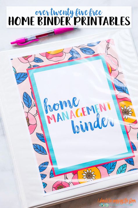 Over 25 Free Home Binder Printables to create the perfect home management system. Detailed instructions and lots of design choices. Home Binder Printables, Life Binder Printables, Homemaking Binder, Life Organization Binder, Binder Printables Free, Family Emergency Binder, Home Organization Binders, Free Printables Organization, Emergency Binder