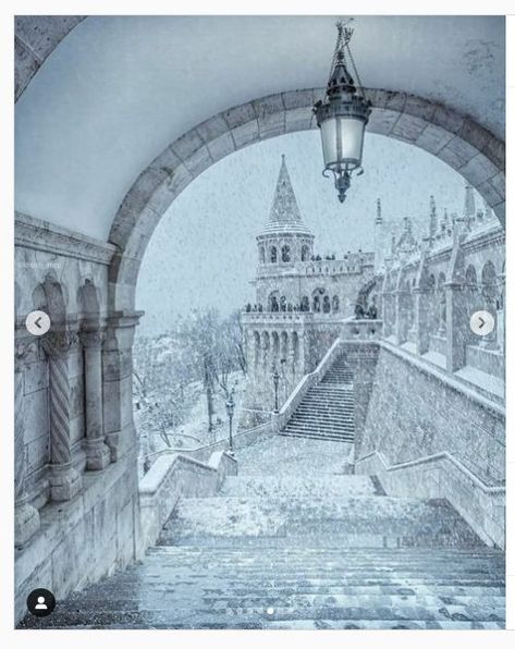 Winter Kingdom, Fisherman's Bastion, Ice Aesthetic, Winter Court, Snow Castle, Ice Palace, Winter Princess, Castle Aesthetic, Winter Palace