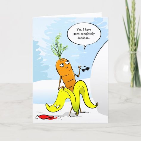 Banana Christmas, Funny Xmas Cards, Funny Banana, 2023 Funny, Xmas Greeting Cards, Lunch Notes, Creative Invitations, Personalized Greeting Cards, Holiday Design Card