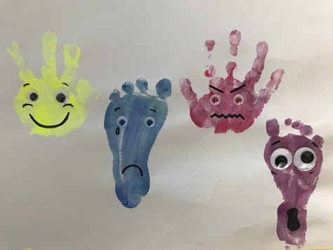 Emotions And Feelings Infant Crafts, Infant Emotions Art, Emotion Activities For Infants, Feelings Activities For Infants, My Feelings Crafts For Toddlers, I Have Feelings Infant Art, Feelings Crafts For Infants, Emotions Crafts For Infants, Emotions Activities For Infants