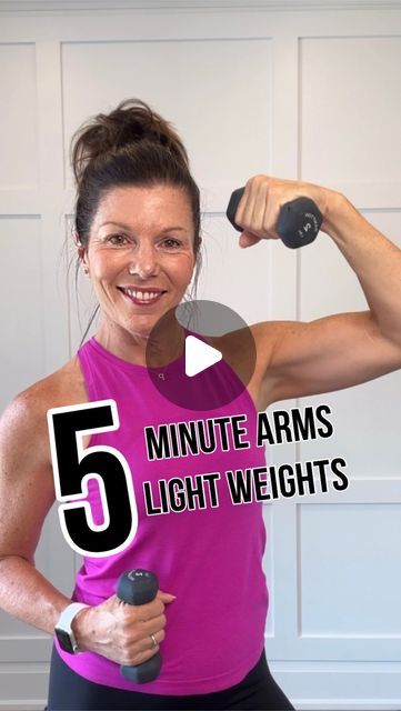 5 Minute Arm Workout Women, 5 Min Arm Workout With Weights, 5 Lb Weight Workout Arms, Beginners Arm Workout Women, Hand Weights For Beginners, Light Weight Arm Workout For Women, Complete Arm Workout, Light Weights Workout For Women, Hand Weights Workout For Women