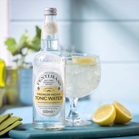 Bottle Lifestyle Photography, Tonic Water Recipe, Drinks Advertising, Drink Ads, Food Photography Lighting, Lifestyle Product Photography, Water Photoshoot, Gin Brands, Food Platter