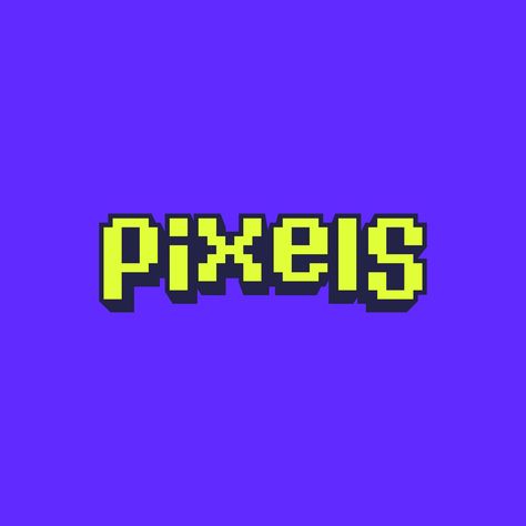 A playful brand identity for Pixels — OHMY Video Game Logos, Pixel Font, Self Branding, Motion Design Video, Consumer Insights, Design Technology, App Logo, Professional Logo Design, Game Logo