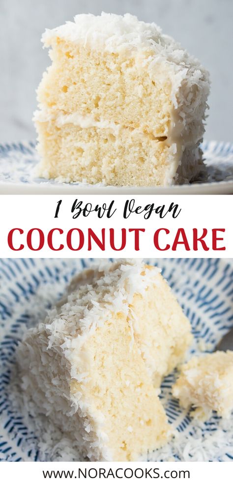 Cookie Dough Vegan, Vegan Coconut Cake, Patisserie Vegan, Smoothies Vegan, Fluffy Light, Vegan Baking Recipes, Coconut Frosting, Plant Based Desserts, Vegan Cake Recipes