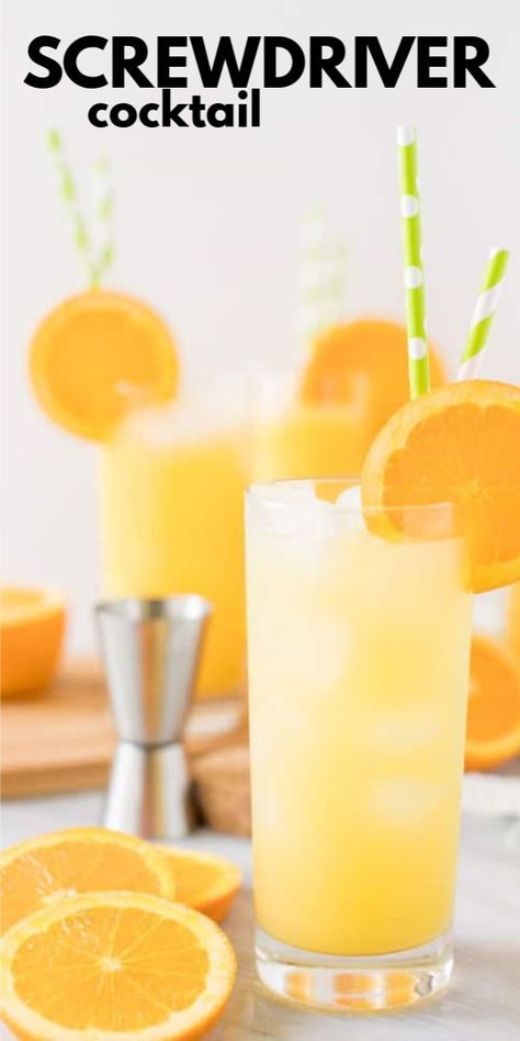 Screwdriver Drink Recipe, Sparkling Ice Drinks, Orange Juice Cake Recipe, Screwdriver Drink, Canadian Drinks, Screwdriver Cocktail, Homemade Orange Juice, Orange Juice Cake, Vodka Mixed Drinks