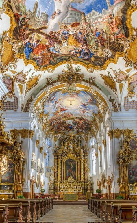 Carlos Del Valle on Twitter: "Catholicism is beautiful… " Most Beautiful Churches, Beautiful Cathedrals, Churches Aesthetic, Pretty Cathedrals, Baroque Architecture Interior, Cathedral Art, Catholic Churches, Aesthetic Architecture, Beautiful Churches