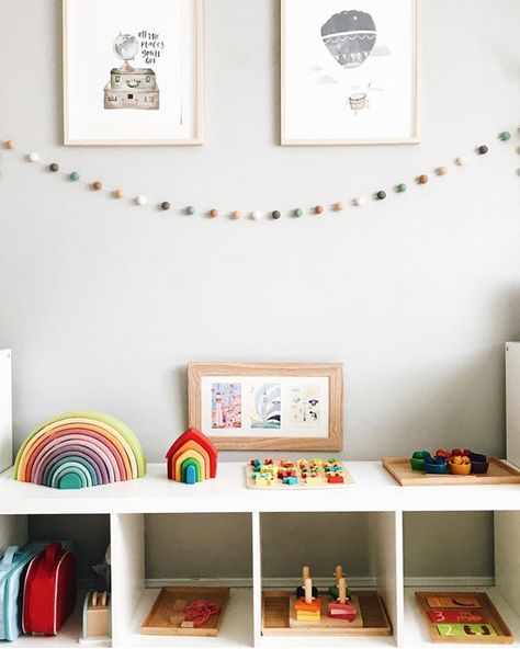 Play Room Kids, Ball Garland, Felt Ball Garland, Interior Decorating Ideas, Shared Bedroom, Baby Prep, Play Space, Here Comes The Sun, Room Kids