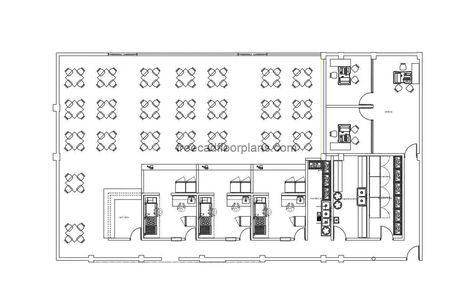 Foodcourt Plan Architecture, Mall Food Court Plan, Food Court Floor Plan, Food Court Design Plan, Hotel Lobby Layout, Food Court Plan, Pool Houses Plans, Food Court Design, Floor Plan With Dimensions