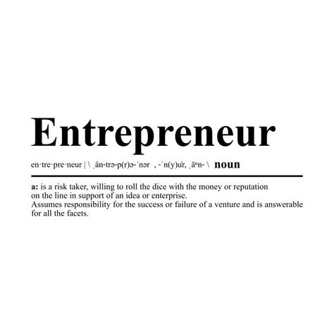 Entrepreneur Definition, Entrepreneur Inspiration Quotes, Entrepreneur Quotes Mindset, Success Poster, Business Vision Board, Career Vision Board, Relatable Content, Business Inspiration Quotes, Entrepreneur Motivation