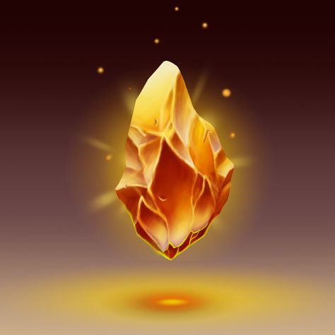 ArtStation - 4 Elemental Crystals Icons, Seo EagleSage Air Powers, Fire Crystal, Game Gem, Crystal Drawing, Magic Stones, Gemstone Art, Fire Water, Orange Crystals, Aesthetic Photography Nature