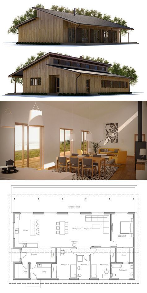 Small House Plan Roof Plan With Dimensions, House Plans With Dimensions, Passive House Floor Plans, Single Floor House Plans, Passive Solar House Plans, Solar House Plans, Perfect House Plan, House Dimensions, Roof Windows