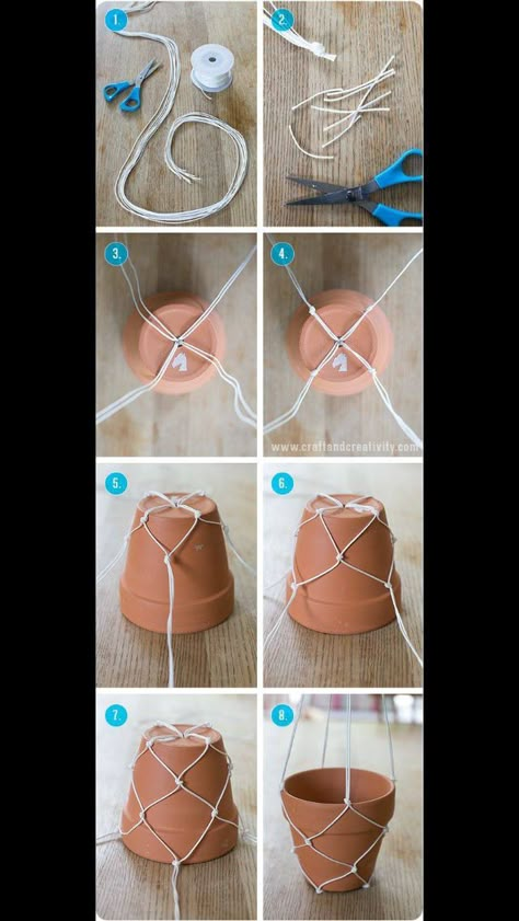 Hanging Plants Diy, Macrame Plant Hanger Tutorial, Plant Arrangements, نباتات منزلية, House Simple, Diy Macrame Plant Hanger, Diy Plant Hanger, Diy Jar Crafts, Plant Decor Indoor