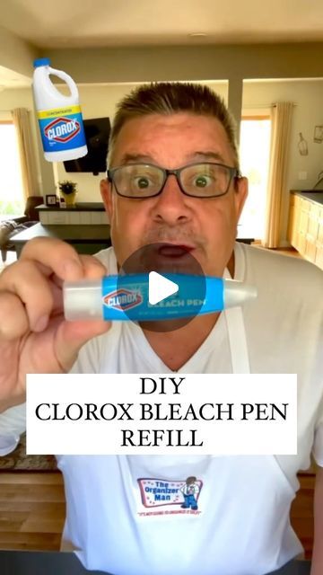 Daniel Cunningham on Instagram: "Clorox Bleach Pen - DIY REFILL I can’t find the Clorox bleach pans anymore and I really used them often. Here’s a great do it yourself refill. #Bleach #Clorox #CloroxBleachPen #Bleach #Laundry #Tips #Organizer #Tips #Tricks #TipsAndTricks #Hacks #DIY #FYP" Clorox Bleach Pen, Bleach Pen Diy, Organizer Tips, Kitchen Aide, Pen Projects, Clorox Bleach, Bleach Pen, Laundry Tips, Pen Diy