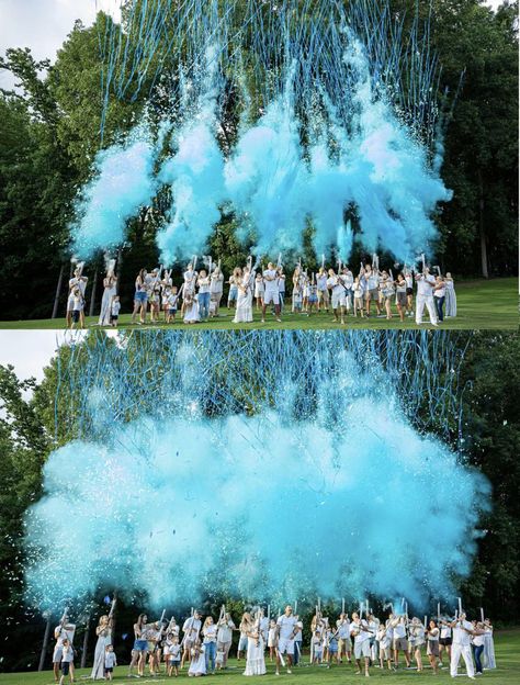 #romance Powder Cannon Gender Reveal, Gender Reveal Decor Outdoor, Gender Reveal Cannons, Gender Reveal At Wedding, Tnt Gender Reveal, Gender Reveal Venue Ideas, Lake Gender Reveal Ideas, Group Gender Reveal Ideas, Epic Gender Reveal Ideas