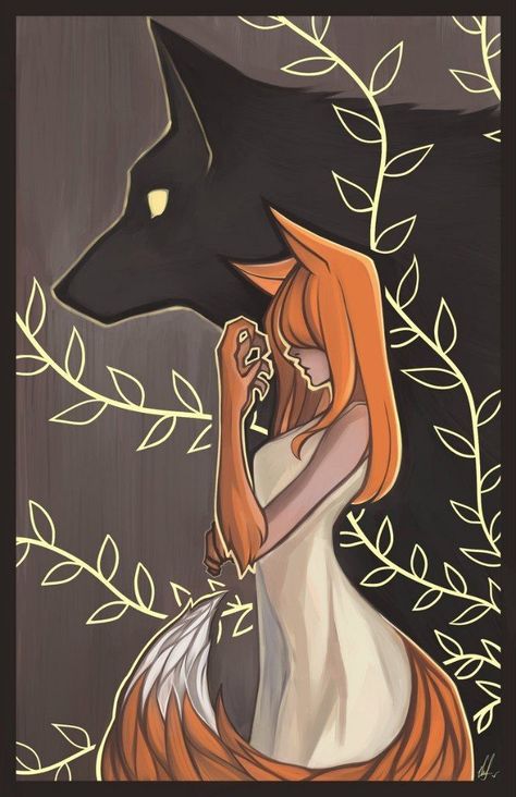 Fox Artwork, Fox Drawing, Spice And Wolf, Wolf Love, Wolf Drawing, Anime Wolf, Fox Art, Dessin Adorable, Wolf Art