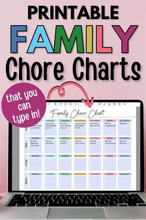 Dog Chore Chart, Teenage Chores List, Daily Chore Chart For Adults, Teen Chore Chart Printable, Blank Chore Chart Printables Free, Chores Board Ideas, Family Chore Chart Ideas Daily Routines, Family Chore Chart Printable Free, Diy Chore Charts For Multiple Kids