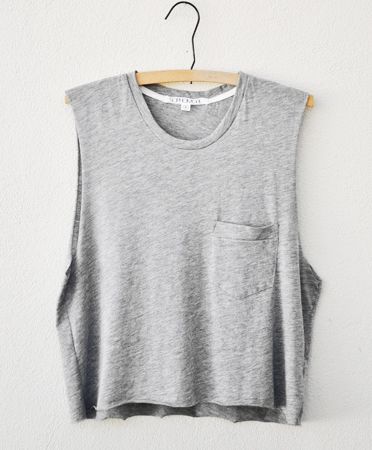 heather gray muscle tee by Sophomore $50.00 Random Clothes, Loose Clothing, Normal Clothes, Muscle Tee, Muscle Tank, Muscle Tees, Looks Style, Mode Inspiration, Shirts & Tops