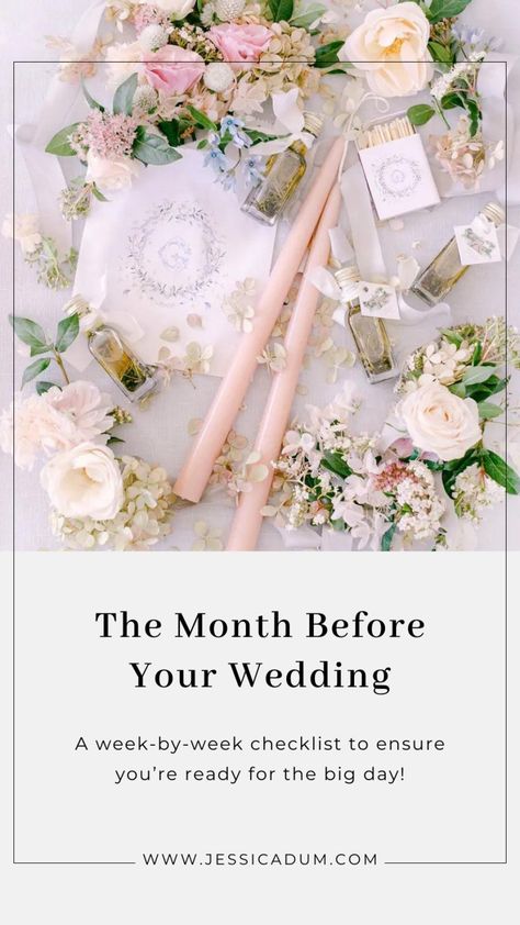 Month Of Wedding Checklist, Month Before Wedding Checklist, One Month Before Wedding, Bride Tips, Wedding Planning List, Preppy Wedding, Wedding To Do List, Bride Planning, Church Weddings